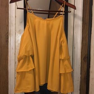 Yellow flow blouse